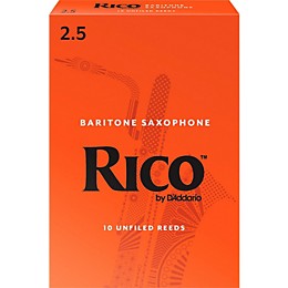 Rico Baritone Saxophone Reeds, Box of 10 Strength 2.5