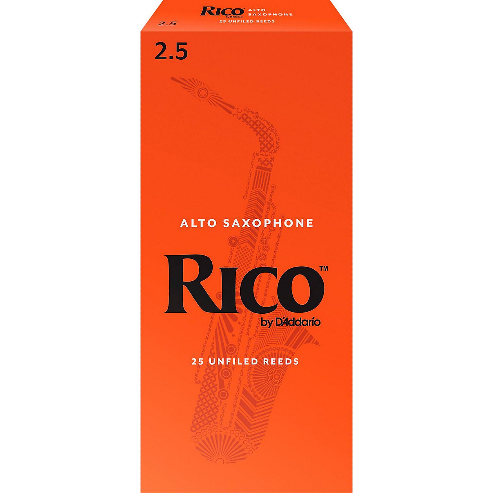 Rico Alto Saxophone Reeds, Box of 25 Strength 2.5 | Guitar Center