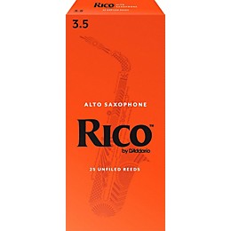 Rico Alto Saxophone Reeds, Box of 25 Strength 3.5