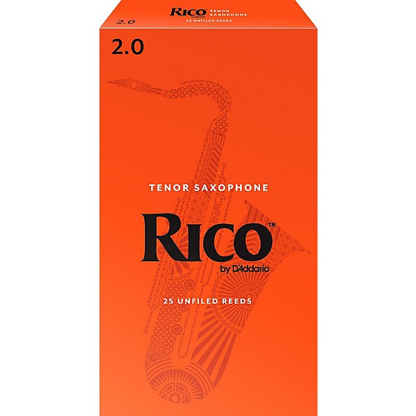 Rico Tenor Saxophone Reeds, Box of 25 Strength 2