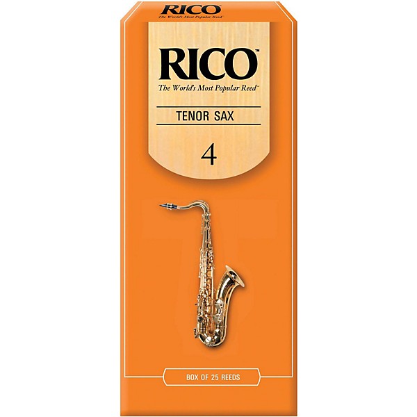 Rico Tenor Saxophone Reeds, Box of 25 Strength 4