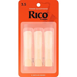 Rico Tenor Saxophone Reeds, Box of 3 Strength 2 Rico Tenor Saxophone Reeds, Box of 3 Strength 3.5