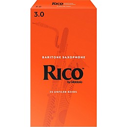Rico Baritone Saxophone Reeds, Box of 25 Strength 3