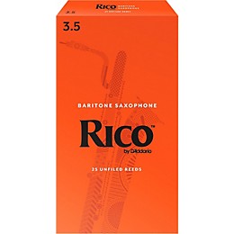 Rico Baritone Saxophone Reeds, Box of 25 Strength 3.5