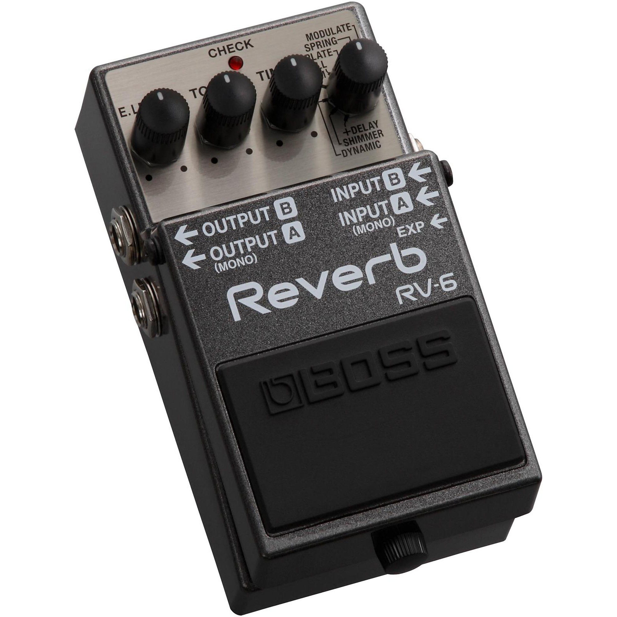 Mes castillo tablero BOSS RV-6 Digital Delay/Reverb Guitar Effects Pedal | Guitar Center
