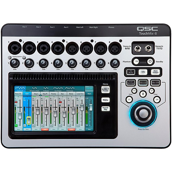 QSC TouchMix-8 Compact Digital Mixer With Case