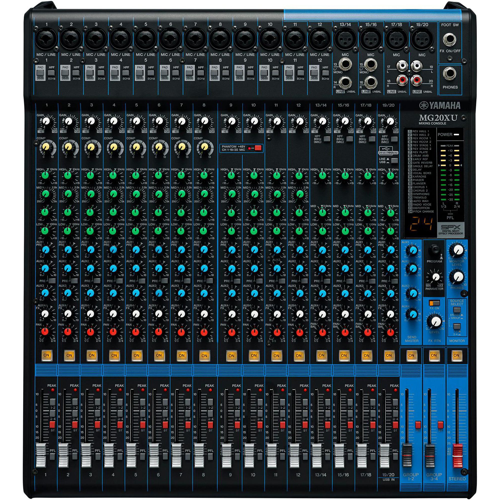 Yamaha MG20XU Mixer with Case | Guitar Center
