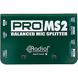 Open Box Radial Engineering PromS2 Passive Microphone Splitter Level 1