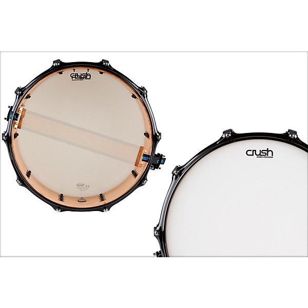 Crush Drums & Percussion Crush Chameleon Ash Snare Drum 14x6 Inch Trans Satin Red