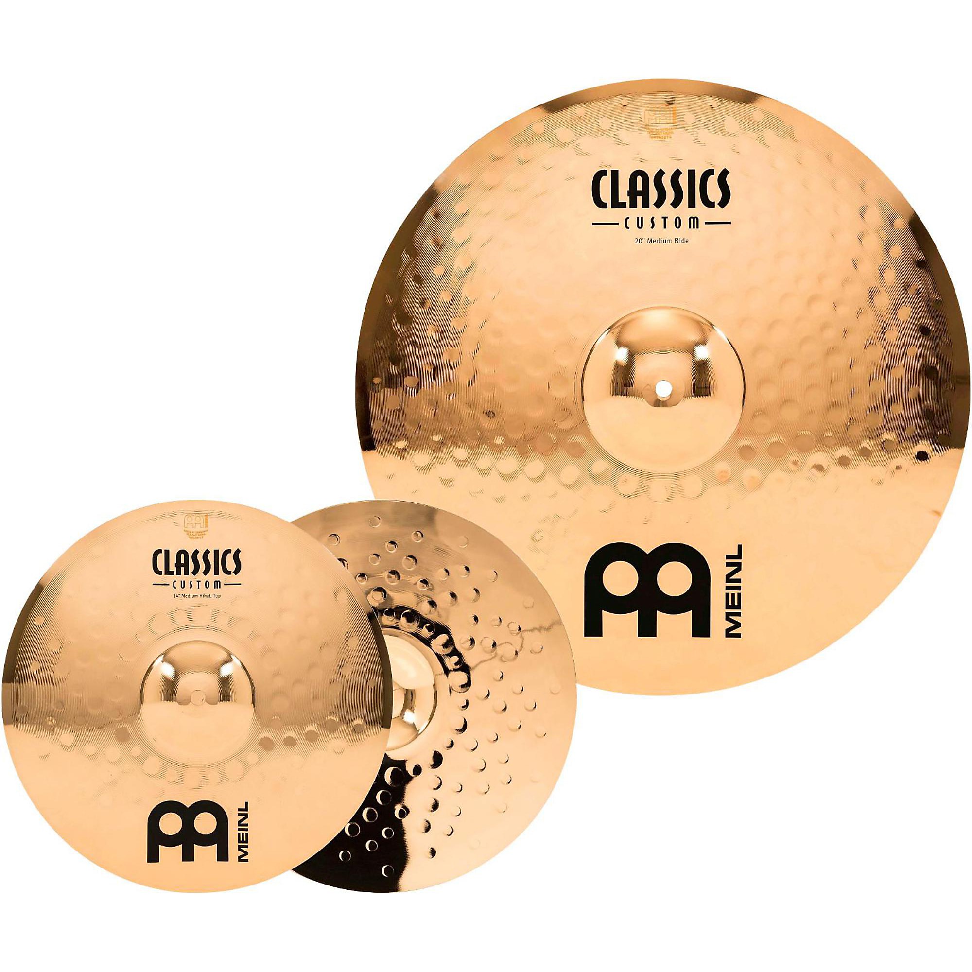 MEINL Classics Custom Triple Bonus Pack Cymbal Box Set With Free 8