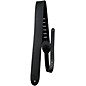 Clearance Perri's Leather Guitar Strap with Reversable Natural Suede Backing Back in Black 2 in. thumbnail