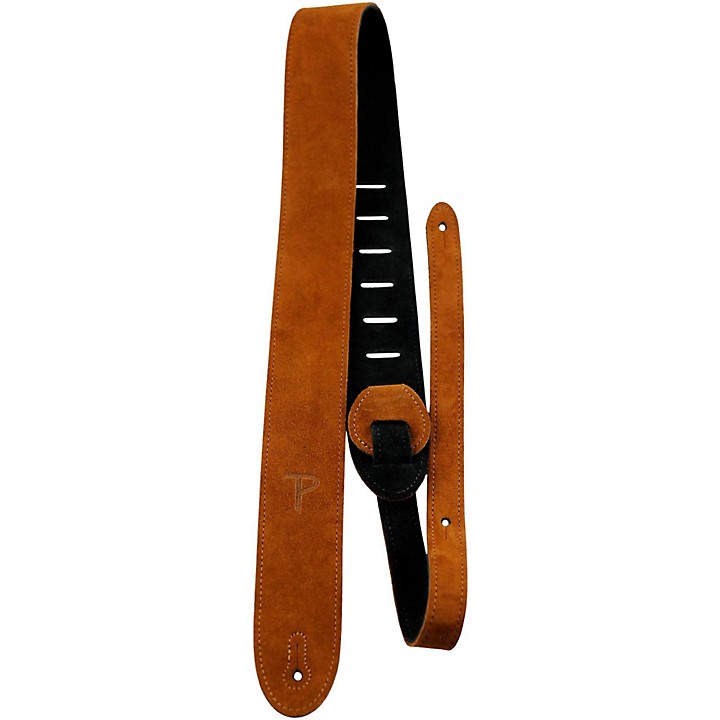 Perri's Leather Guitar Strap with Reversable Natural Suede Backing