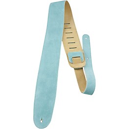 Perri's Leather Guitar Strap with Reversable... Perri's Leather Guitar Strap with Reversable Natural Suede Backing Teal 2 in.