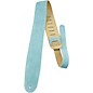 Perri's Leather Guitar Strap with Reversable Natural Suede Backing Teal 2 in. thumbnail