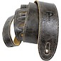 Perri's Italian Garment Leather Guitar Strap with Premium Suede Backing Vintage Brown 2" Width