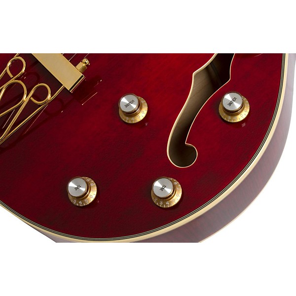 Open Box Epiphone Joe Pass Emperor-II PRO Electric Guitar Level 2 Wine Red 190839187420