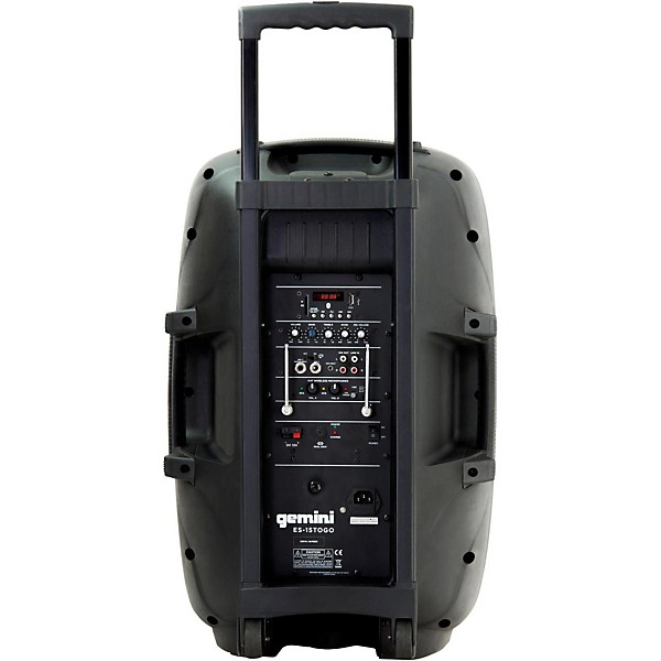 Open Box Gemini ES-15TOGO 15" Active Battery-Powered Loudspeaker Level 1