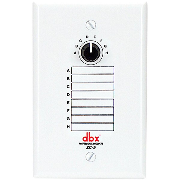 dbx DBXZC9V Wall Mount Zone Volume Control&*