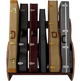 A&S Crafted Products Studio Delux... A&S Crafted Products Studio Deluxe Guitar Case Rack Walnut Finish Short Size (5-7 Cases)