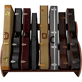 A&S Crafted Products Studio Deluxe... A&S Crafted Products Studio Deluxe Guitar Case Rack Walnut Finish Full Size (7-9 Cases)