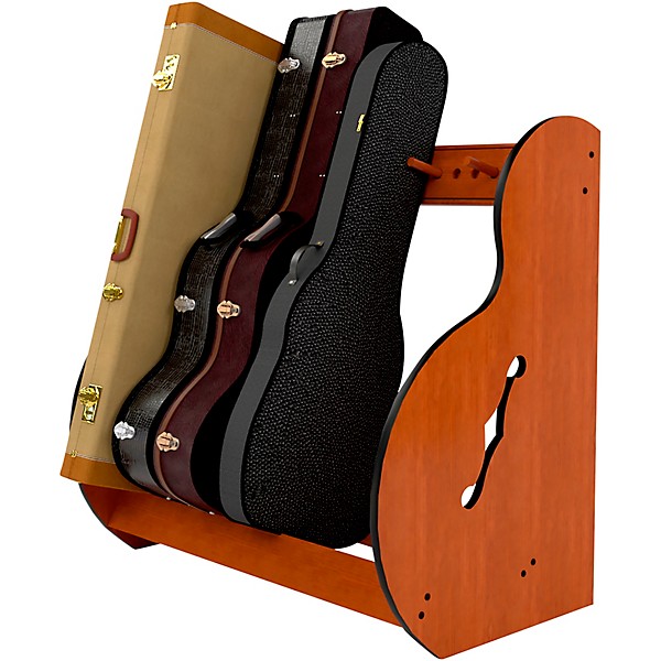 Gator Cases Compact Stand Case Holds up to (6) Acoustic or Electric  Guitars; Rack Style (GTRSTD6) Black