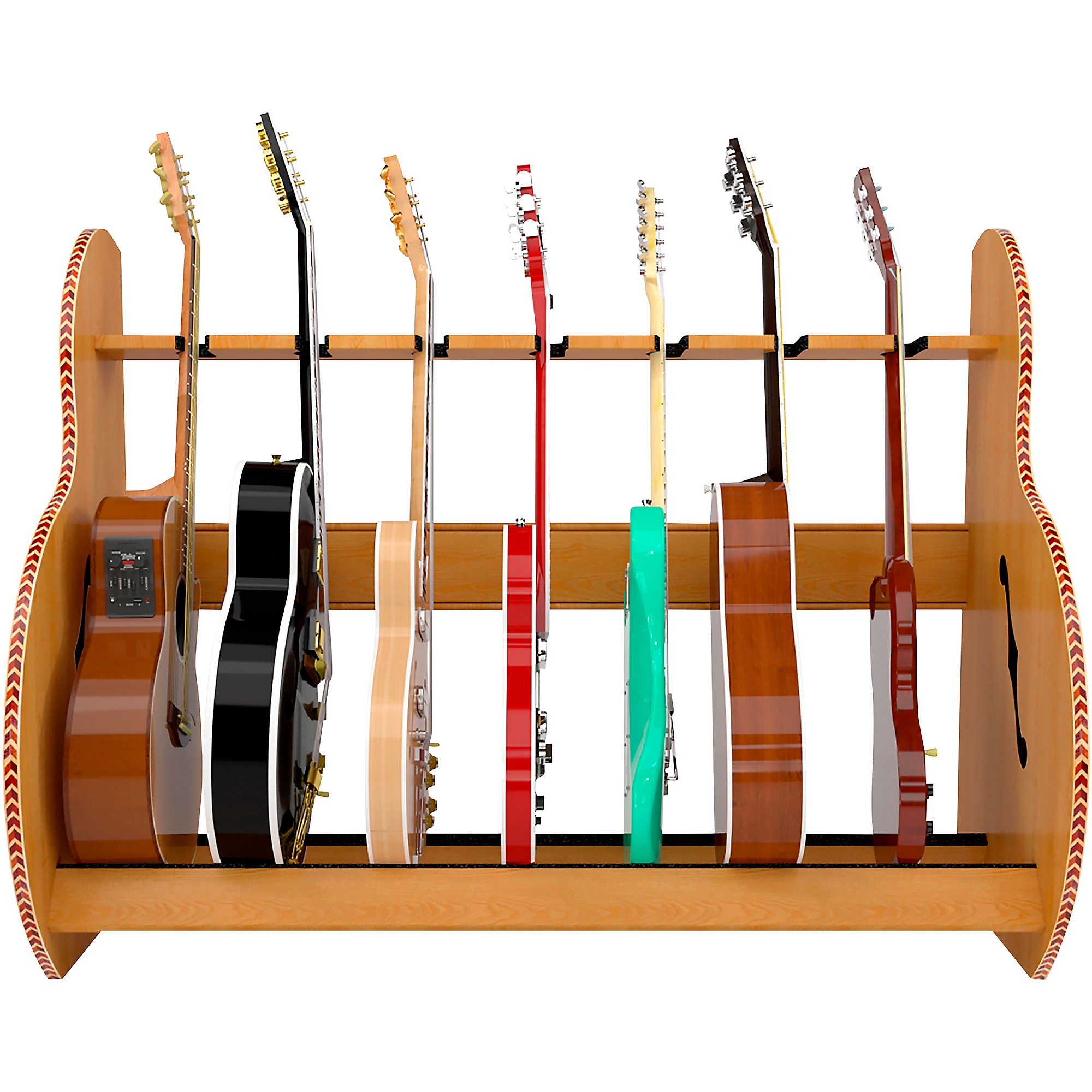 A&S Crafted Products The Session-Pro Double-Stack Mobile Guitar Rack