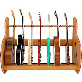 A&S Crafted Products Session Deluxe Guitar ... A&S Crafted Products Session Deluxe Guitar Stand Red Oak Full Size (7-9 Cases)