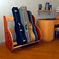 A&S Crafted Products Studio Deluxe Special-Edition Guitar Case Rack Mahogany Short Size (5-7 Cases)