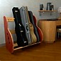 A&S Crafted Products Studio Deluxe Special-Edition Guitar Case Rack Mahogany Short Size (5-7 Cases)