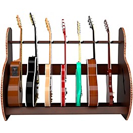 A&S Crafted Products Session... A&S Crafted Products Session Deluxe Multiple Guitar Stand Walnut Finish Full Size (7-9 Cases)