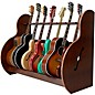 A&S Crafted Products Session Deluxe Multiple Guitar Stand Walnut Finish Full Size (7-9 Cases)
