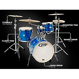 PDP by DW New Yorker 4-Piece Shell Pack Sapphire