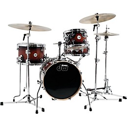 DW Design Series Mini-Pro 4-Piece Shell Pack With 16" Bass Drum Tobacco Burst