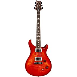 PRS McCarty Carved Flame Maple Top Bird Inlays Blood Orange