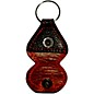 Perri's Garment Leather Keychain Guitar Pick Holder Italian Black On Cherry Red