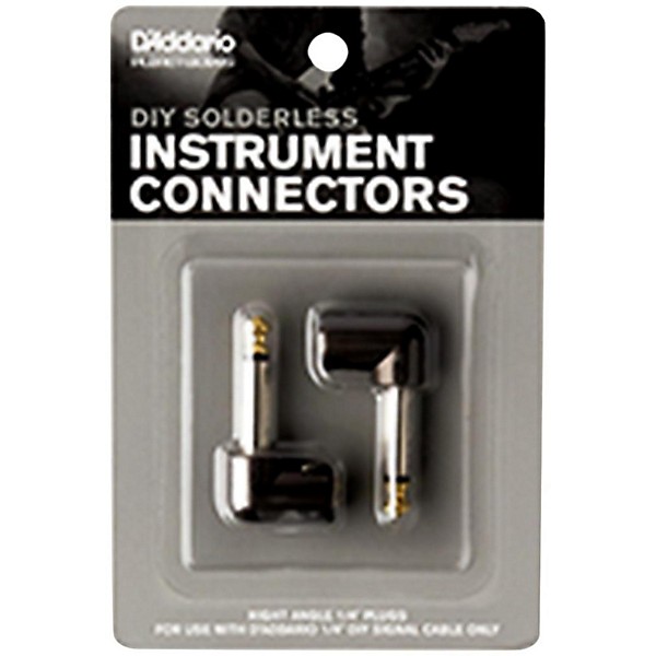 D'Addario Cable Station Right Angle 1/4-Inch Plug 2-Pack