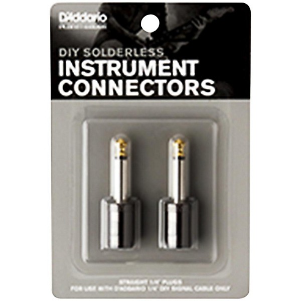 D'Addario Cable Station Straight 1/4" Plug 2-Pack