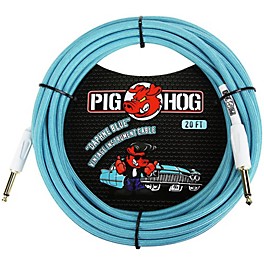 Pig Hog Instrument Cable 20 ft. Daphne Blue Pig Hog Instrument Cable 20 ft. Daphne Blue