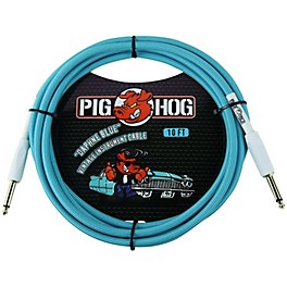 Pig Hog Instrument Cable 20 ft. Tartan Plaid Pig Hog Instrument Cable 10 ft. Daphne Blue