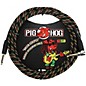 Pig Hog Right Angle Instrument Cable 10 ft. Rasta Stripes thumbnail