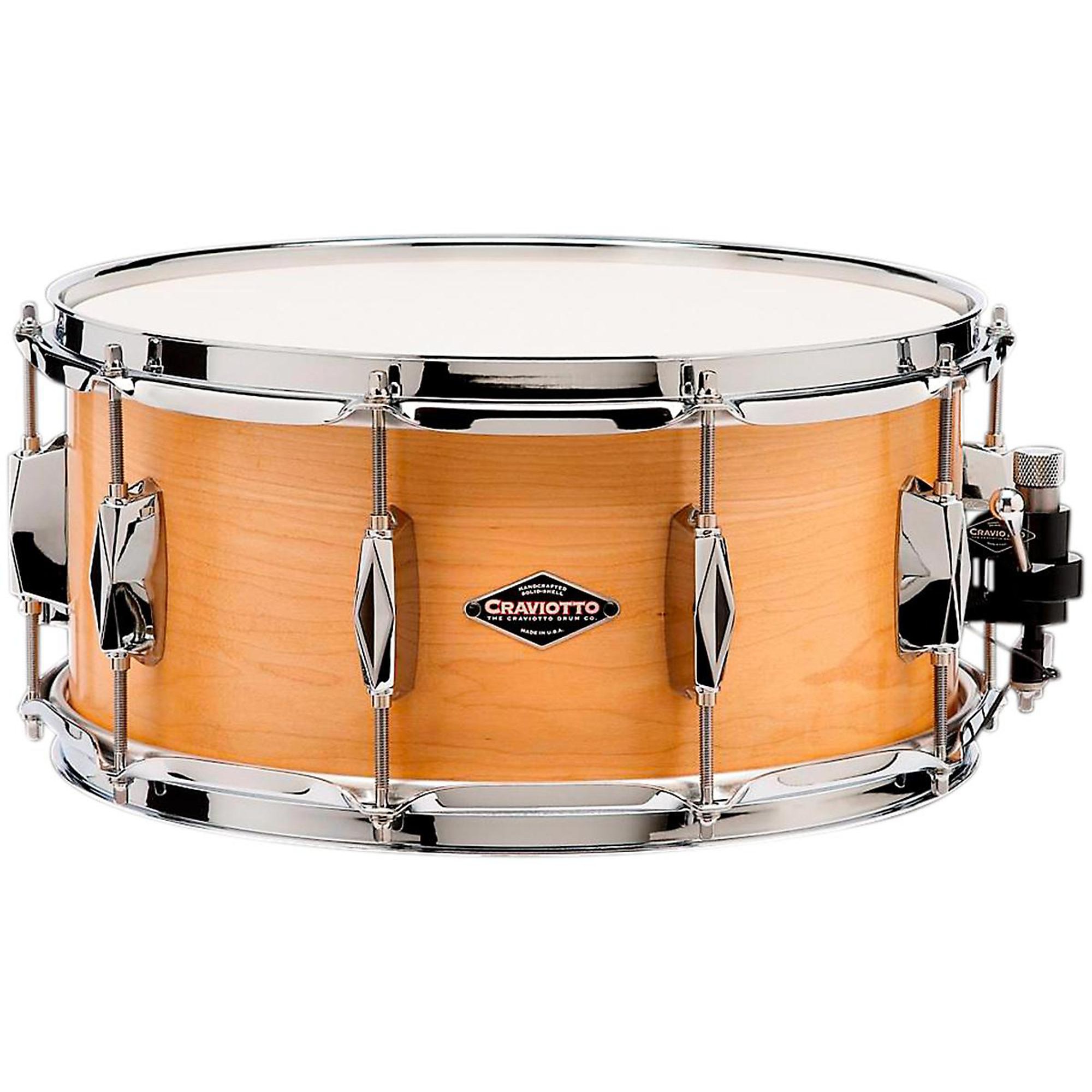 Craviotto Johnny C Solid Maple Snare Drum 14x6.5 Inch | Guitar Center
