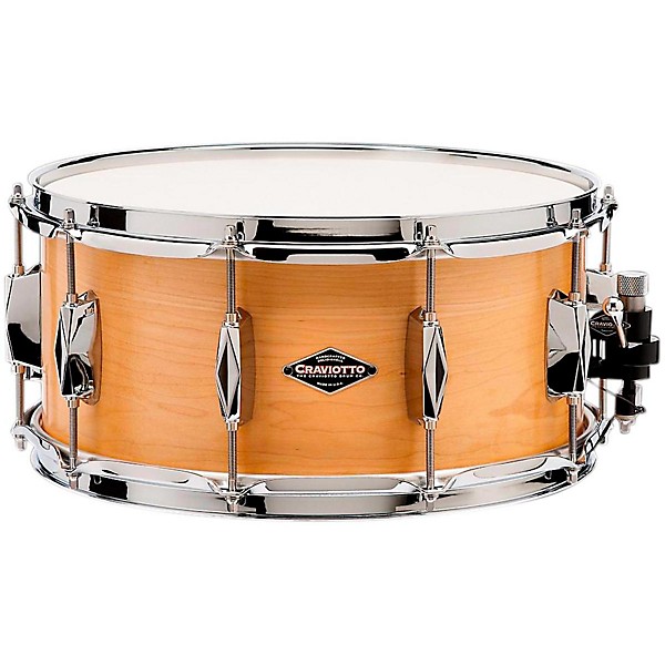 Craviotto Johnny C Solid Maple Snare Drum 14x6.5 Inch