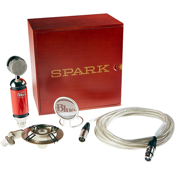 Blue Spark Condenser Mic - Limited Edition Red