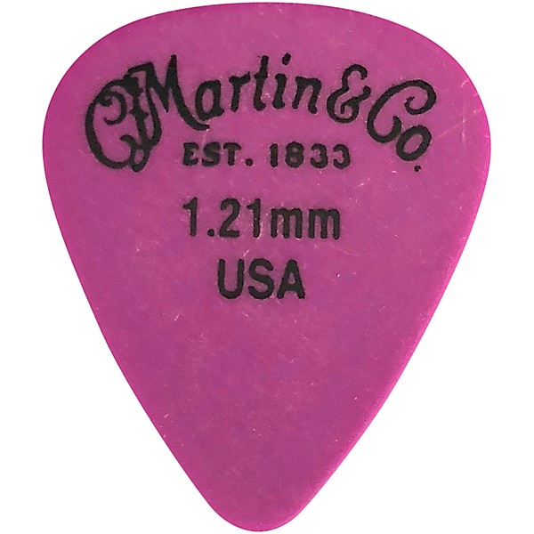 Martin Standard Delrin Guitar Pick Purple 1.21mm 72 Pieces