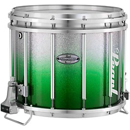 Pearl Championship Maple Varsity FFX Marching Snare Drum Fade Bottom Finish 13 x 11 in. Green Silver #970