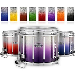 Pearl Champions... Pearl Championship Maple Varsity FFX Marching Snare Drum Fade Bottom Finish 14 x 12 in. Purple Silver #976