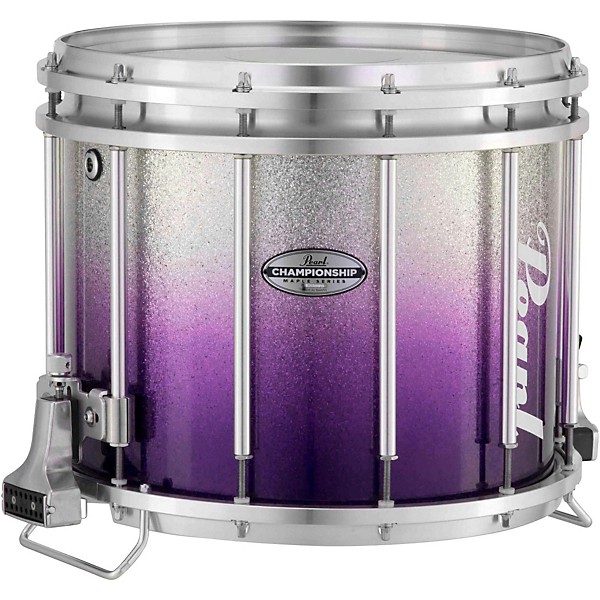 Pearl Championship Maple Varsity FFX Marching Snare Drum Fade Bottom Finish 14 x 12 in. Purple Silver #976