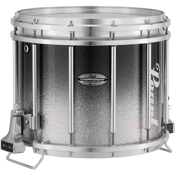 Pearl Championship Maple Varsity FFX Marching Snare Drum Fade Top Finish 14 x 12 in. Black Silver #982