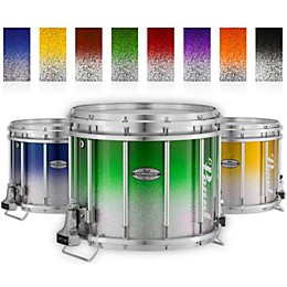Pearl Championship Maple Varsity FFX Marching Snare Drum Fade Top Finish 14 x 12 in. Green Silver #971