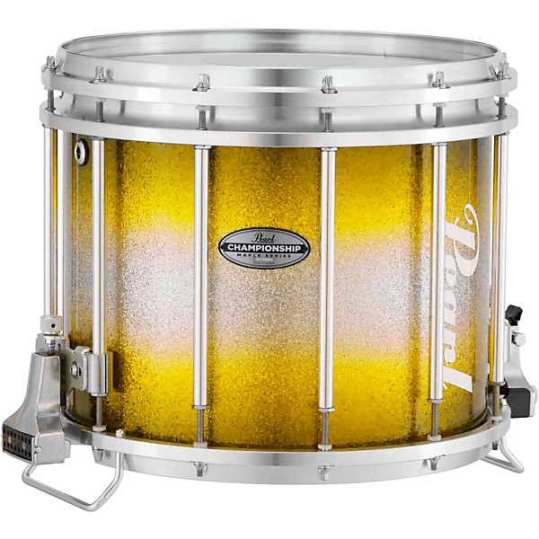 Pearl Championship Maple Varsity FFX Marching Snare Drum Burst Finish 14 x 12 in. Yellow Silver #963